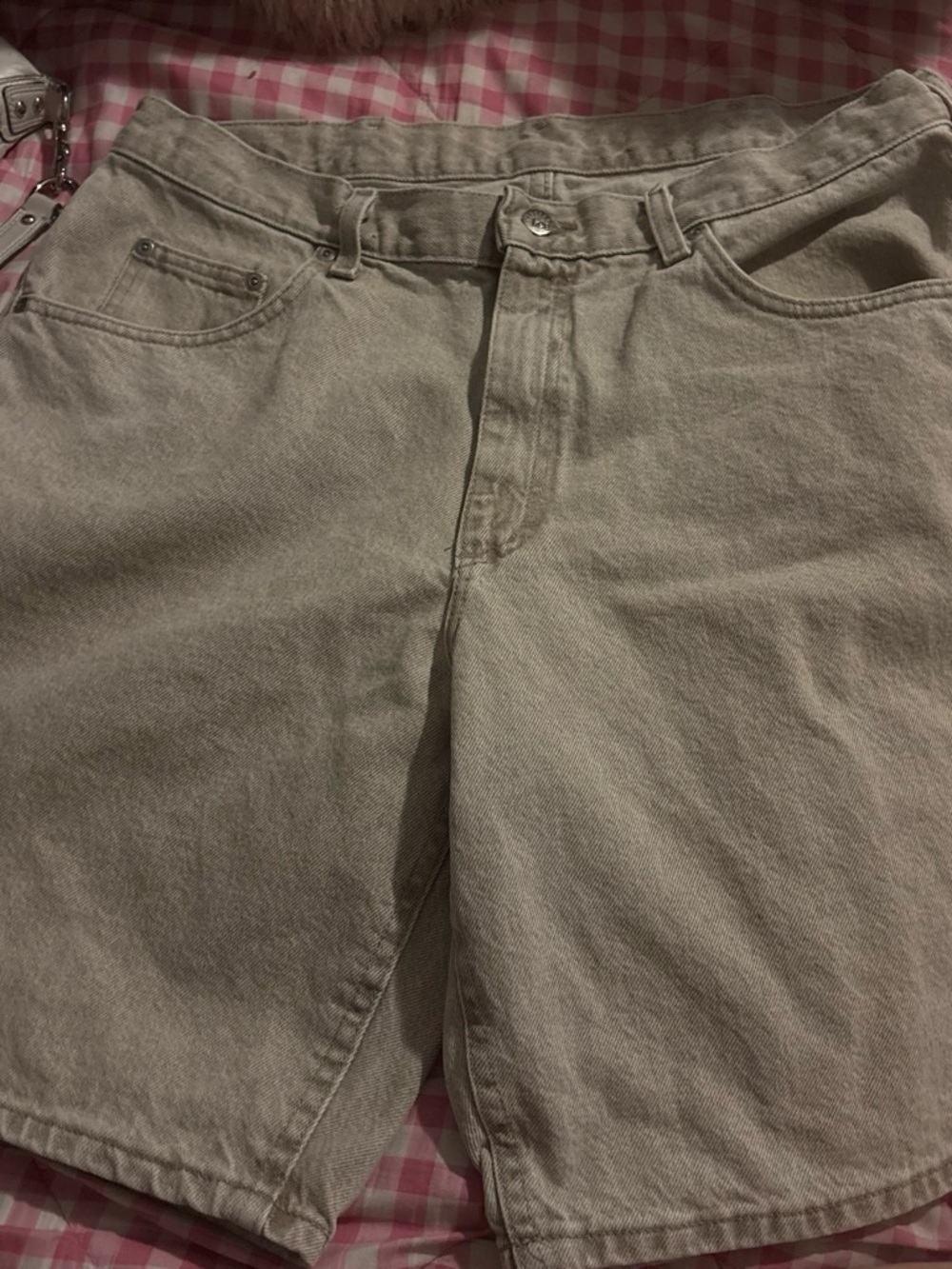 Levi's Light Tan(gray) Denim Shorts - jorts